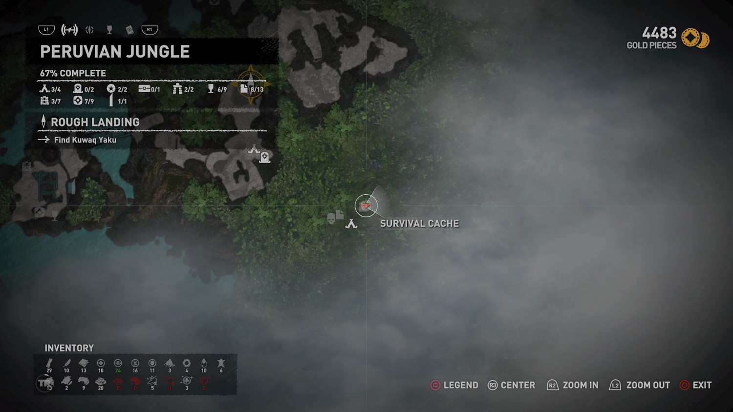 《古墓奇兵暗影》秘魯叢林收藏品在哪 秘魯叢林全地圖收集詳解