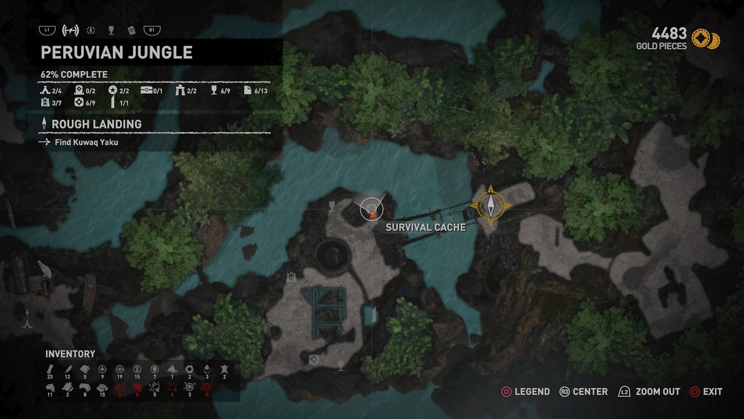 《古墓奇兵暗影》秘魯叢林收藏品在哪 秘魯叢林全地圖收集詳解