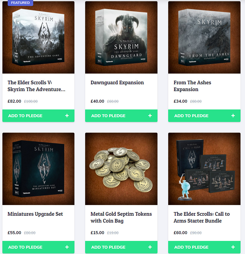 《上古卷軸V:無界天際》桌遊開啟眾籌 僅用28分鐘達到目標 《上古卷軸V:無界天際》桌遊開啟眾籌 僅用28分鐘達到目標