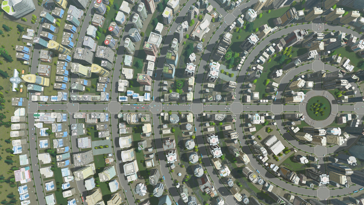 《大都會：天際》環形城市建造圖及完美圓形道路畫法攻略