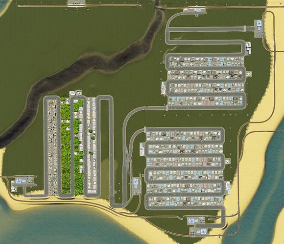 《大都會:天際》工業區無擁堵最好設計圖文指南 《大都會:天際》工業區無擁堵最好設計圖文指南