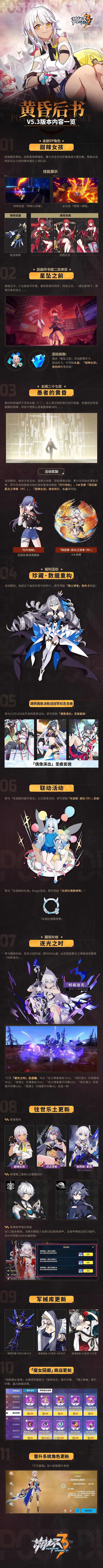 《崩壞3》5.3版本黃昏後書更新公告 5.3版本更新內容匯總 《崩壞3》5.3版本黃昏後書更新公告 5.3版本更新內容匯總