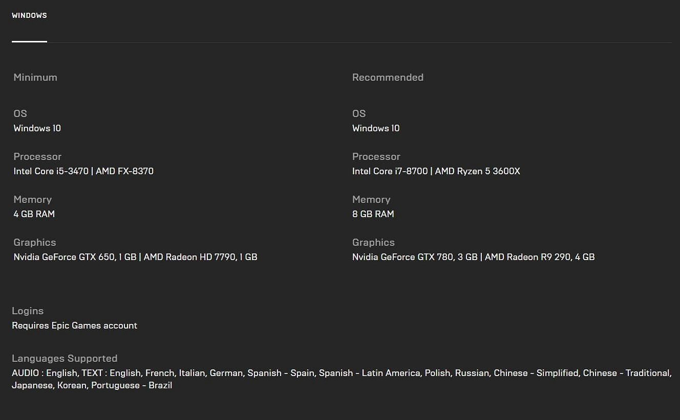 《狼人之末日怒吼：地血：地血》官方配置要求公布