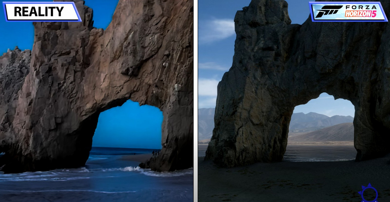 《極限競速:地平線5》對比影片:遊戲vs現實 《極限競速:地平線5》對比影片:遊戲vs現實