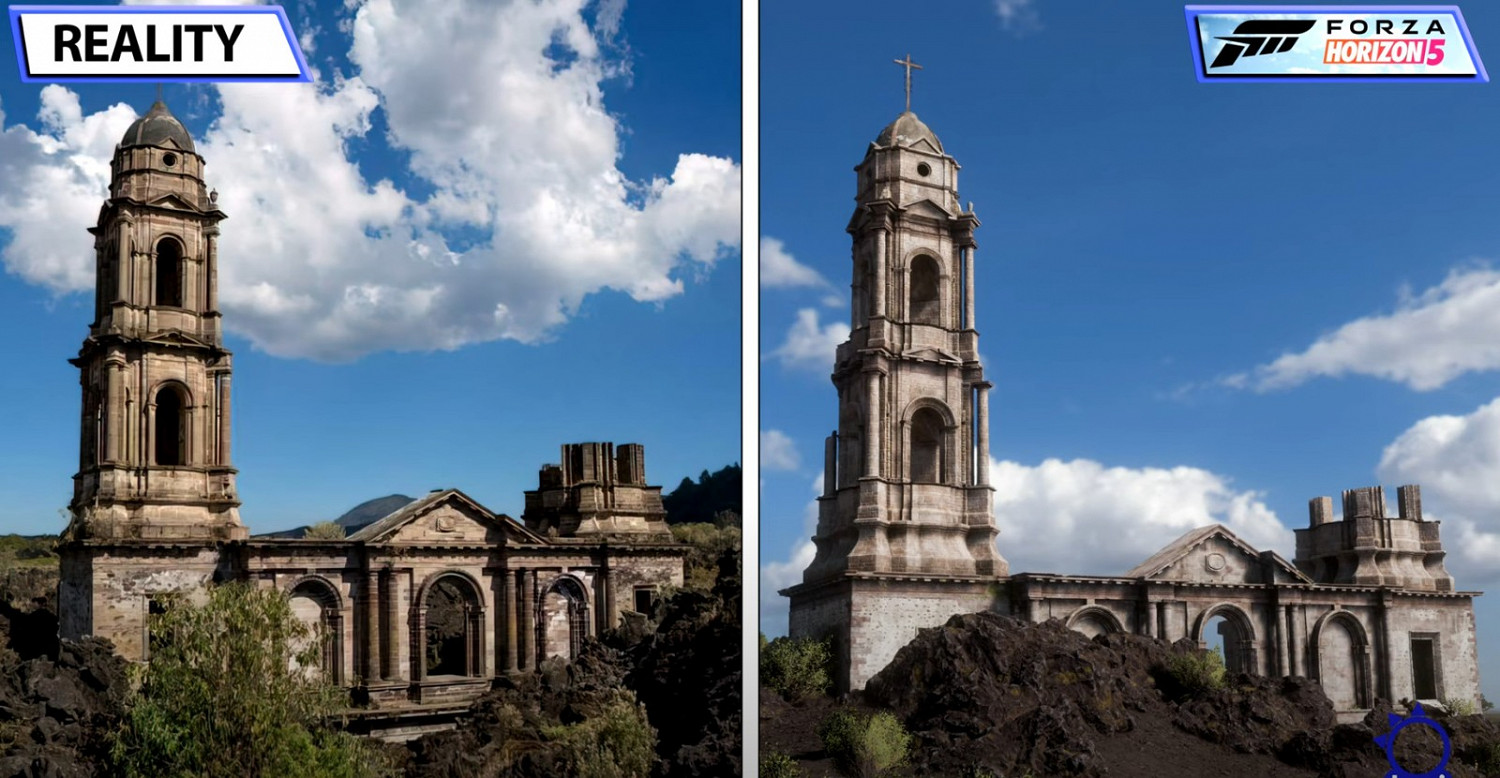 《極限競速:地平線5》對比影片:遊戲vs現實 《極限競速:地平線5》對比影片:遊戲vs現實