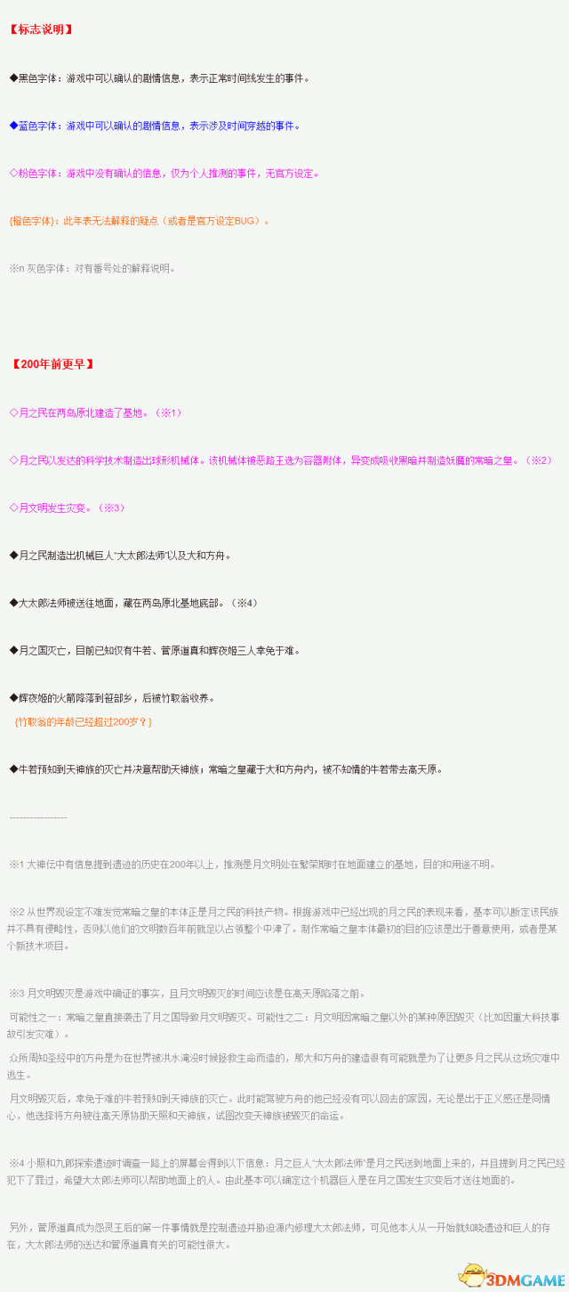 大神絕景版及大神傳重要事件紀年表圖片一覽