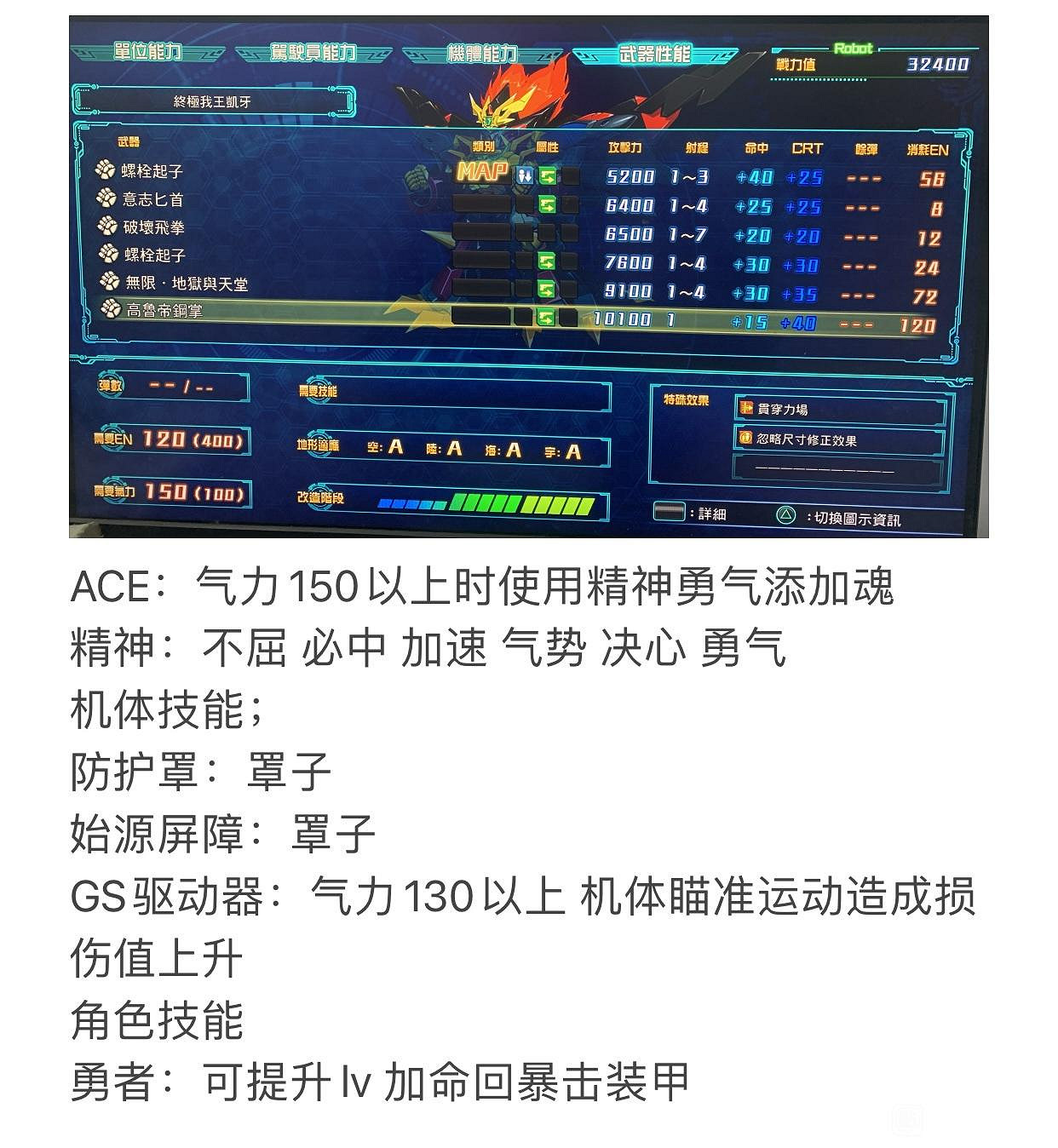 《超級機器人大戰30》機體強度如何？全機體圖鑒及屬性介紹