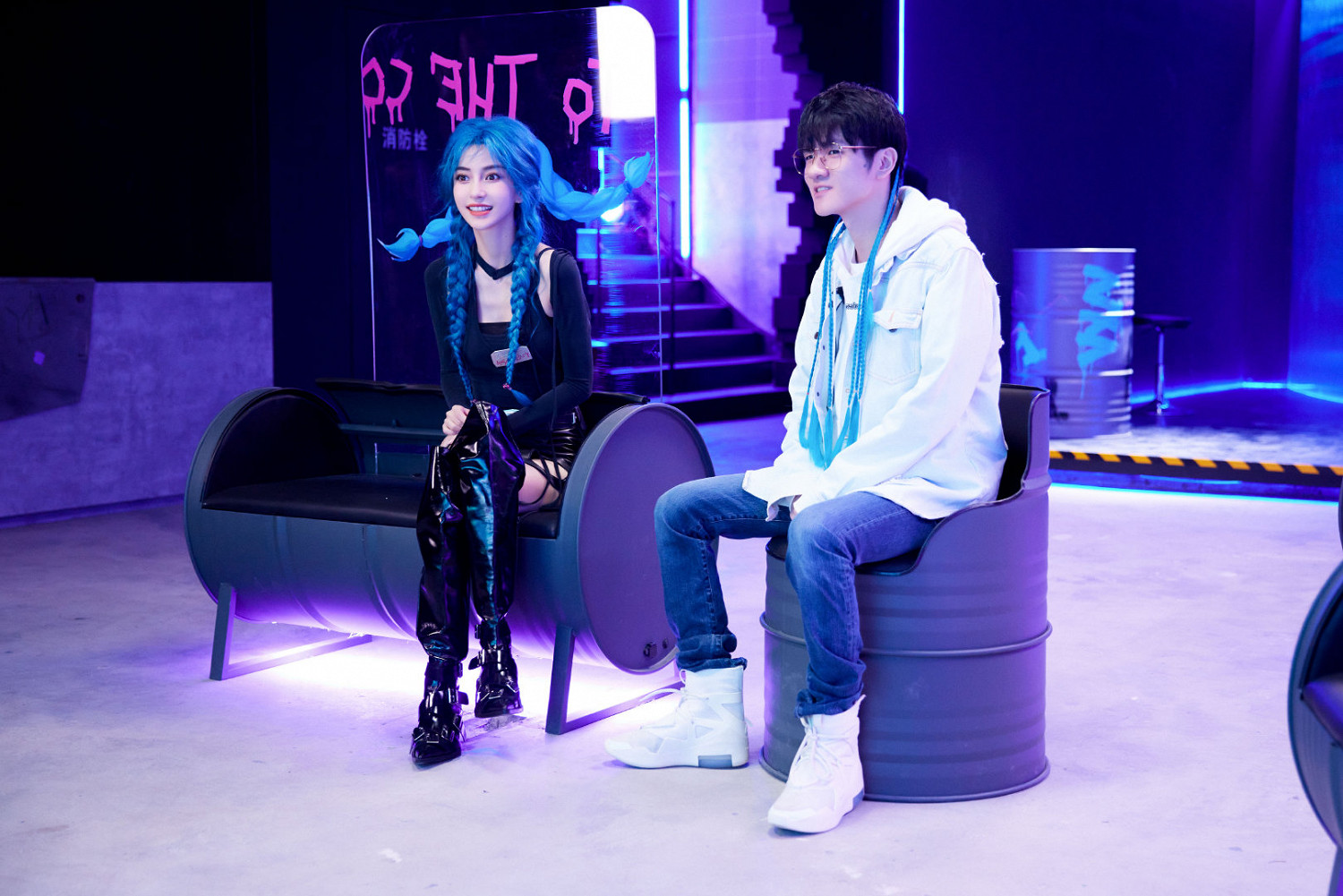 Angelababy楊穎cos《英雄聯盟手遊》金克斯 Angelababy楊穎cos《英雄聯盟手遊》金克斯