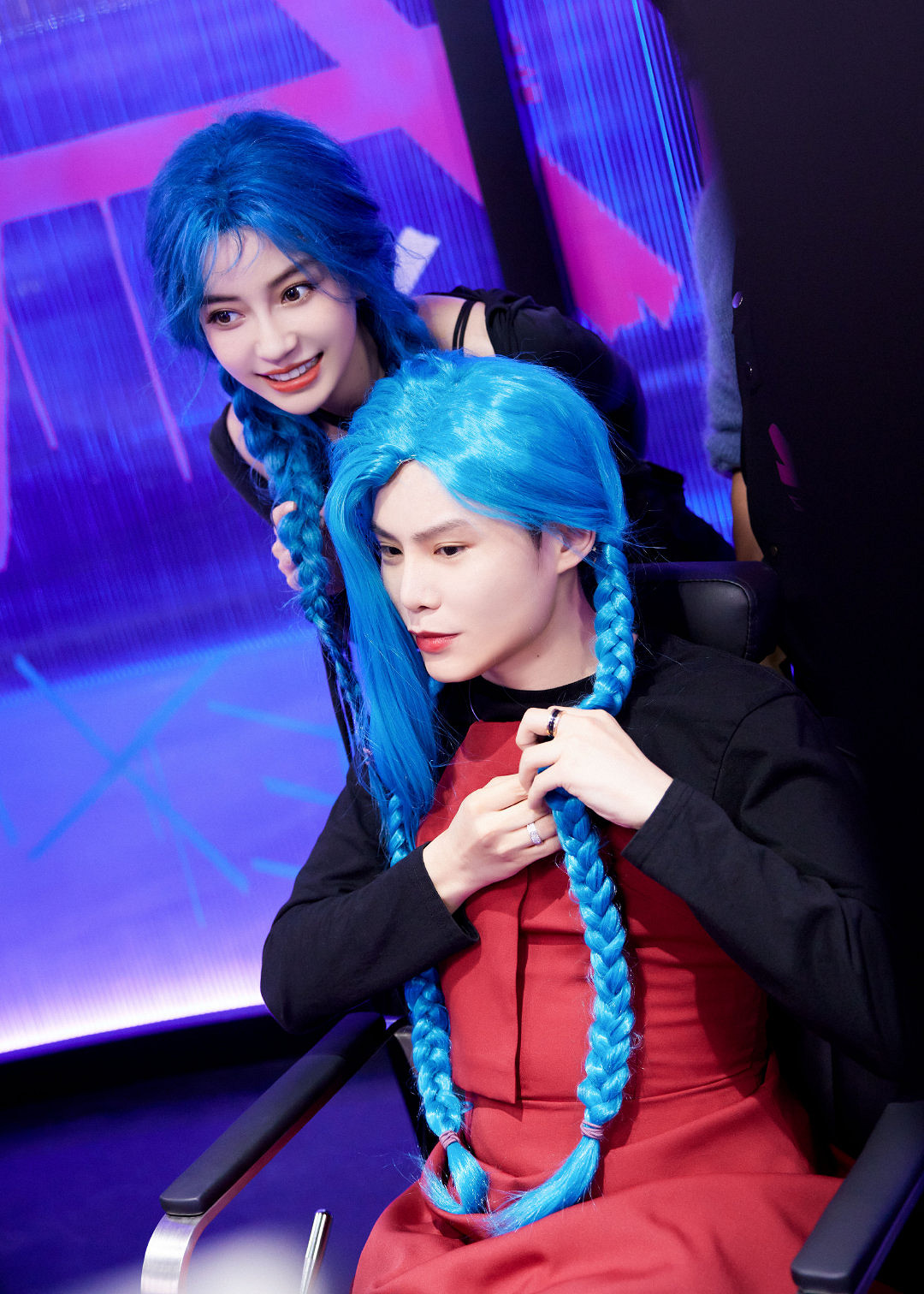 Angelababy楊穎cos《英雄聯盟手遊》金克斯 Angelababy楊穎cos《英雄聯盟手遊》金克斯