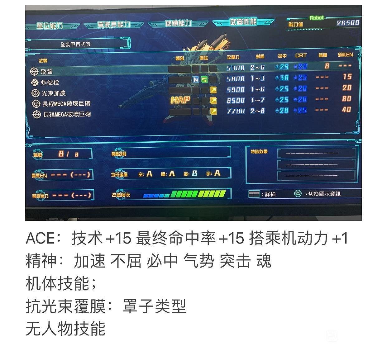 《超級機器人大戰30》機體強度如何？全機體圖鑒及屬性介紹