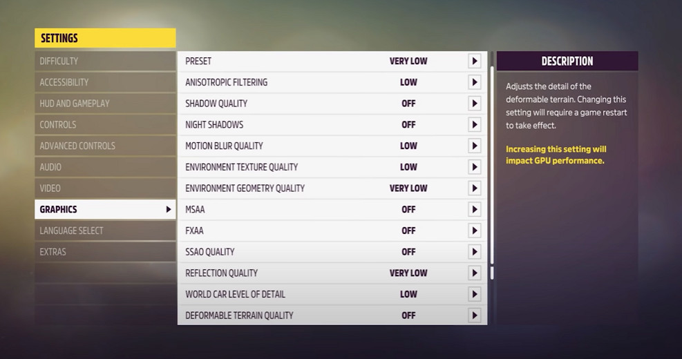 玩家用集顯玩《極限競速:地平線5》 開低效畫面平均35幀 玩家用集顯玩《極限競速:地平線5》 開低效畫面平均35幀