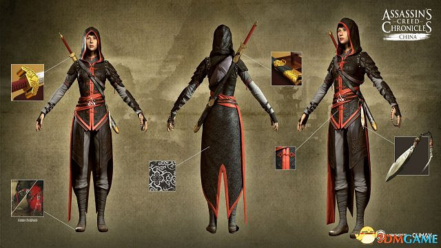 《刺客教條編年史》三部曲主角服裝設定圖公布 《刺客教條編年史》三部曲主角服裝設定圖公布