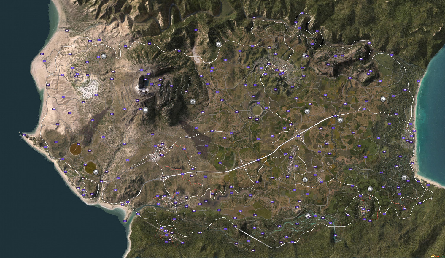 《極限競速:地平線5》全藏寶圖車房寶物位置 全快速移動廣告牌位置 《極限競速:地平線5》全藏寶圖車房寶物位置 全快速移動廣告牌位置