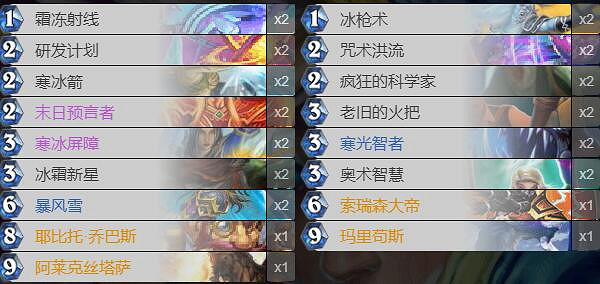 《爐石戰記手遊》2020卡組推薦 狂野冰法卡組構築