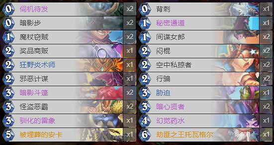 《爐石戰記》暗月馬戲團潛行賊卡組攻略 暗月馬戲團潛行賊怎麽組
