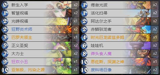 《爐石戰記》暗月馬戲團跳費騎卡組攻略 暗月馬戲團跳費騎怎麽組