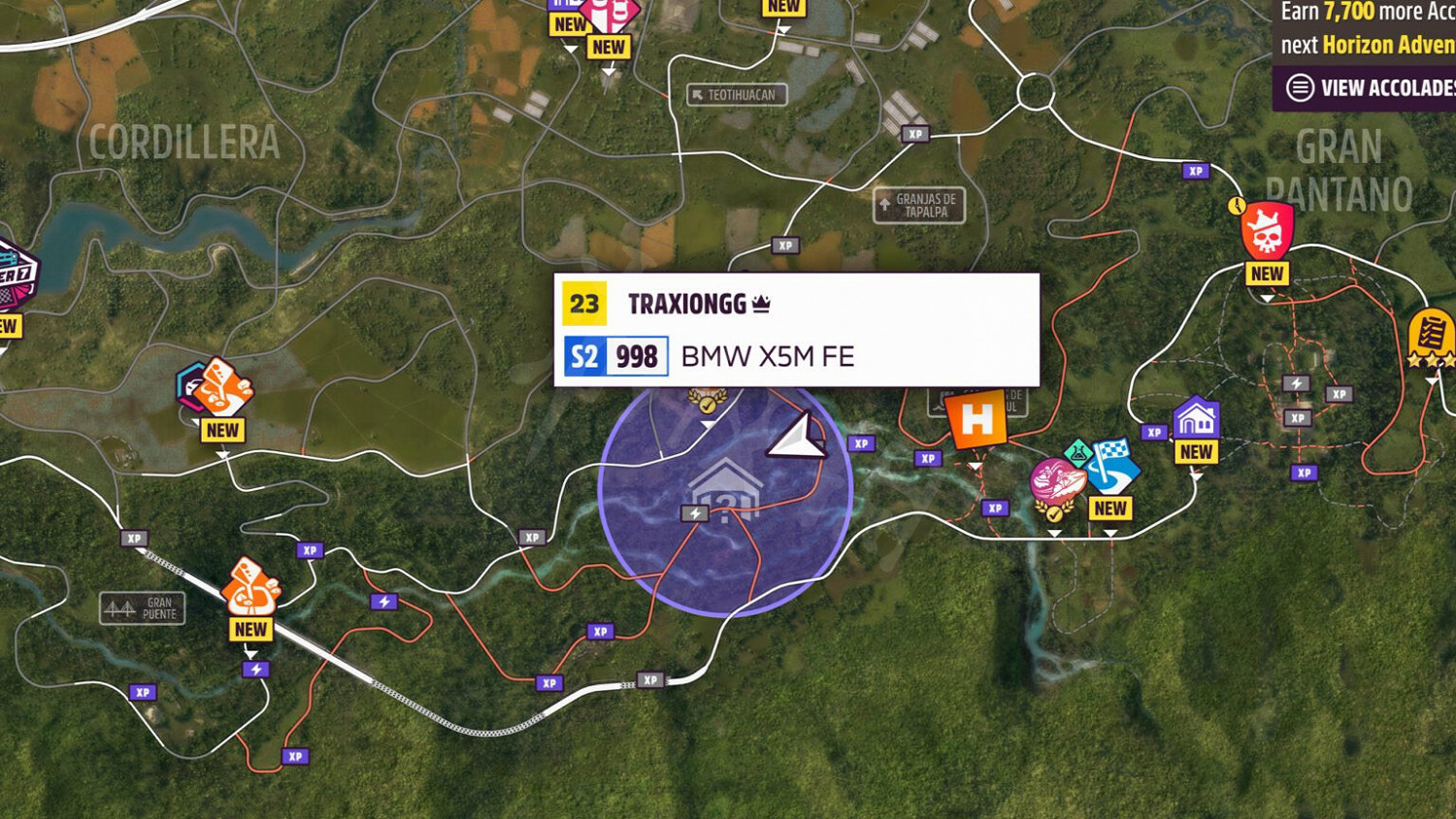 《極限競速地平線5》車房寶物地圖坐標匯總 全車房寶物收集指南