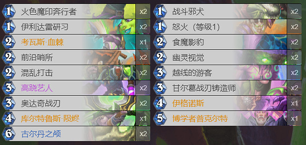 《爐石戰記》貧瘠之地的錘煉卡組推薦 貧瘠之地常見卡組