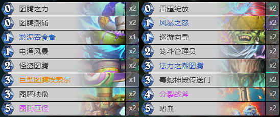 《爐石戰記》暗月馬戲團圖騰薩卡組攻略 暗月馬戲團圖騰薩怎麽組