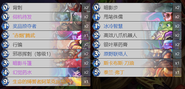 《爐石戰記》貧瘠之地的錘煉卡組推薦 貧瘠之地常見卡組