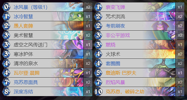 《爐石戰記》愚人法卡組匯總 貧瘠之地愚人法術法攻略