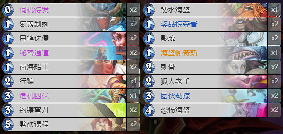 《爐石戰記》暗月馬戲團刀賊卡組攻略 暗月馬戲團刀賊怎麽組