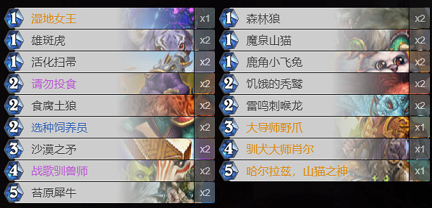 《爐石戰記》貧瘠之地狂野卡組推薦 貧瘠之地的錘煉狂野構築匯總