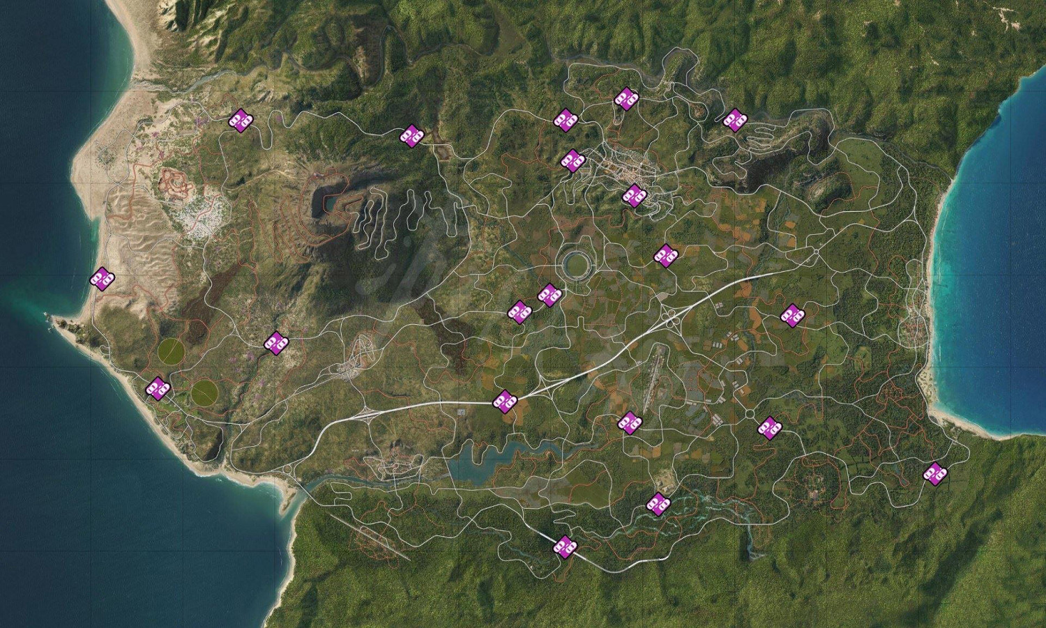 《極限競速地平線5》全收集點地圖位置匯總 藏寶圖及賽事點位大全 《極限競速地平線5》全收集點地圖位置匯總 藏寶圖及賽事點位大全