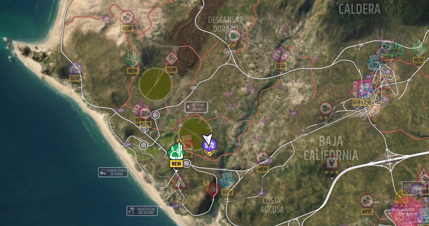 《極限競速地平線5》車房寶物地圖坐標匯總 全車房寶物收集指南