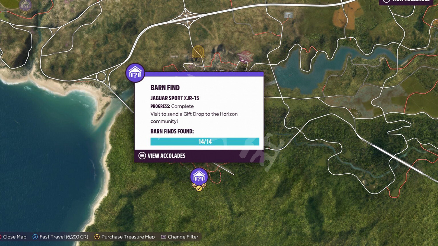 《極限競速地平線5》車房寶物地圖坐標匯總 全車房寶物收集指南