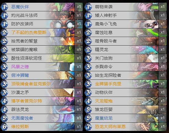 《爐石戰記》英雄亂鬥12勝卡組一覽 英雄亂鬥12勝卡組有哪些