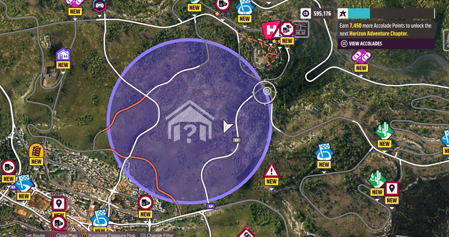 《極限競速地平線5》車房寶物地圖坐標匯總 全車房寶物收集指南