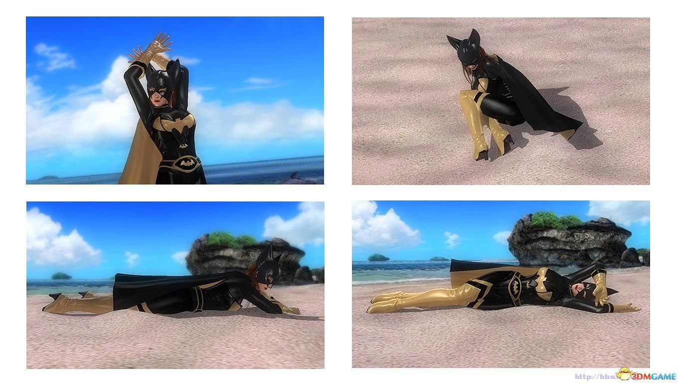 生死格鬥5最後一戰 蝙蝠俠阿卡漢騎士蝙蝠女服裝MOD