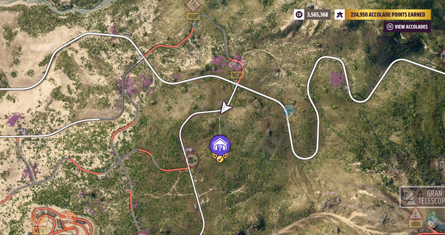 《極限競速地平線5》車房寶物地圖坐標匯總 全車房寶物收集指南