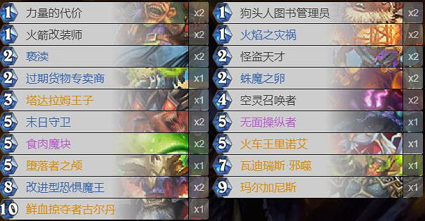 《爐石戰記手遊》魔塊斬殺術卡組推薦 狂野魔塊斬殺術卡組構築