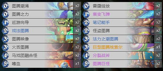 《爐石戰記》暗月馬戲團圖騰薩卡組攻略 暗月馬戲團圖騰薩怎麽組