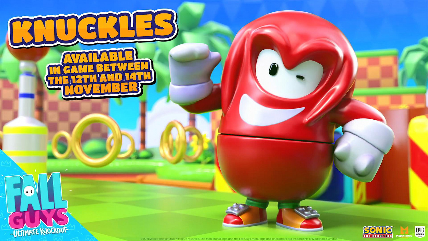 《糖豆人》再次連動《音速小子》 推出納克魯斯皮膚 《糖豆人》再次連動《音速小子》 推出納克魯斯皮膚