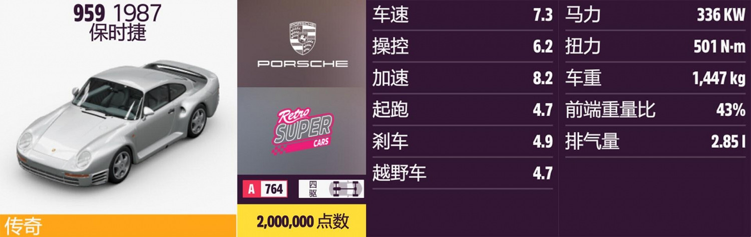 《極限競速：地平線5》保時捷全車輛獲取方法介紹