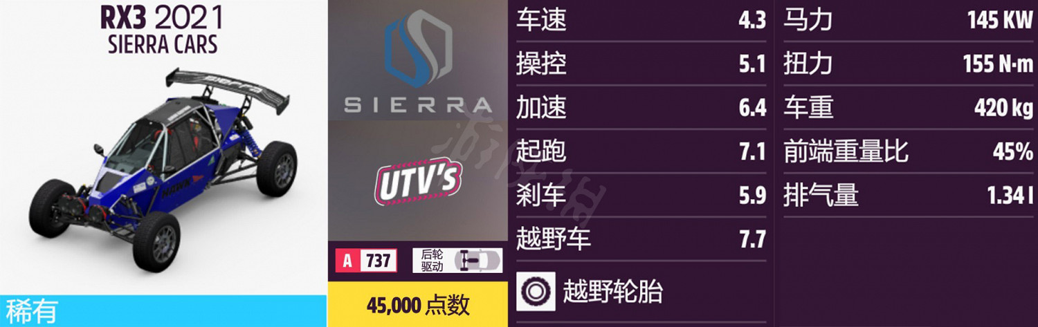 《極限競速地平線5》車輛名單全圖鑒 車輛屬性及解鎖方式大全