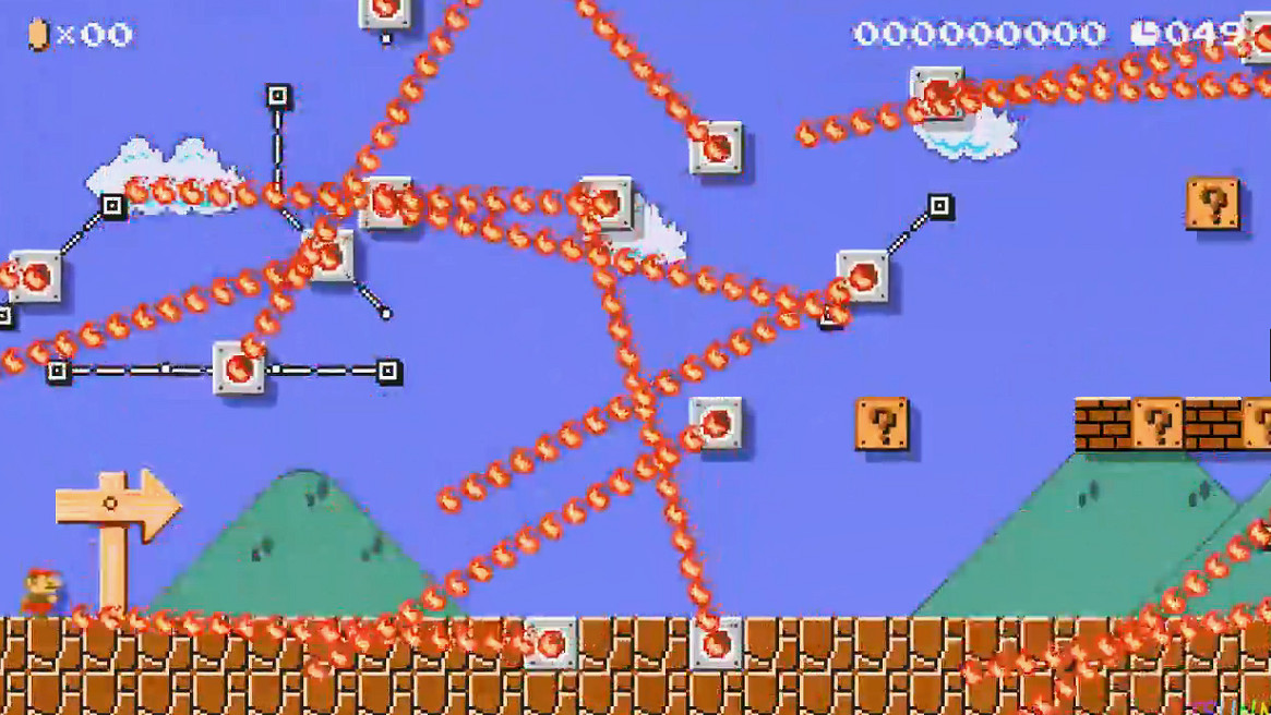 不容一絲鬆懈！高玩發超難《超級瑪利歐製造2》通關展示