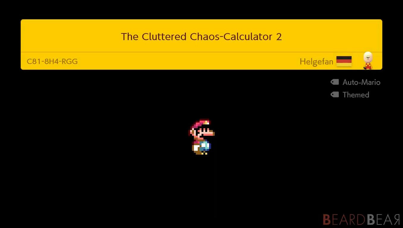 高玩在《超級瑪利歐製造2》中開發出可用的加減法雷腦