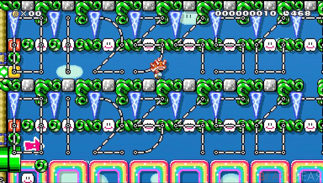 高玩在《超級瑪利歐製造2》中開發出可用的加減法雷腦