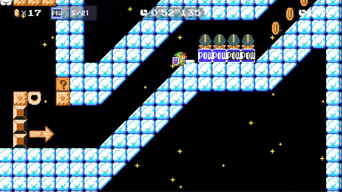 夢幻連動 林克限時加入《瑪利歐製造2》Ninji Speedrun