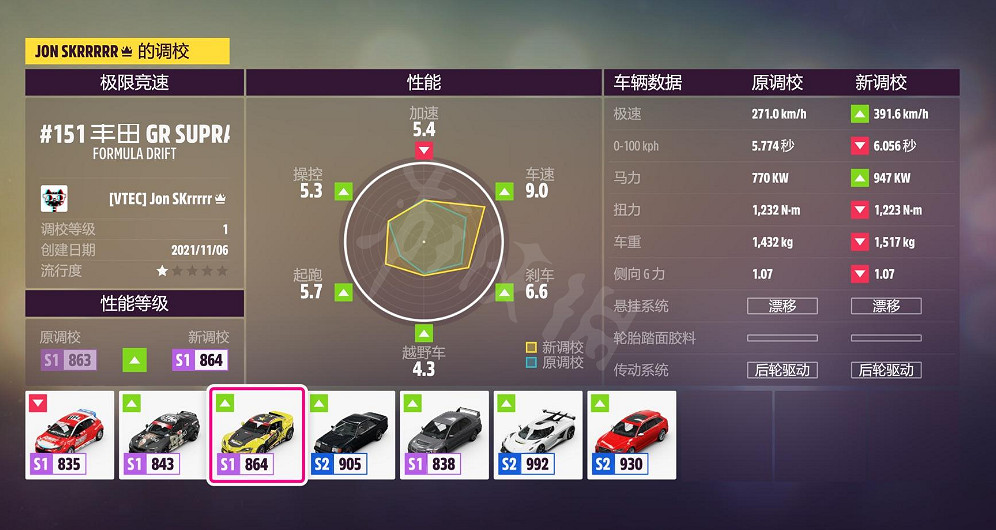 《極限競速地平線5》火山漂移怎麽跑？火山漂移調校