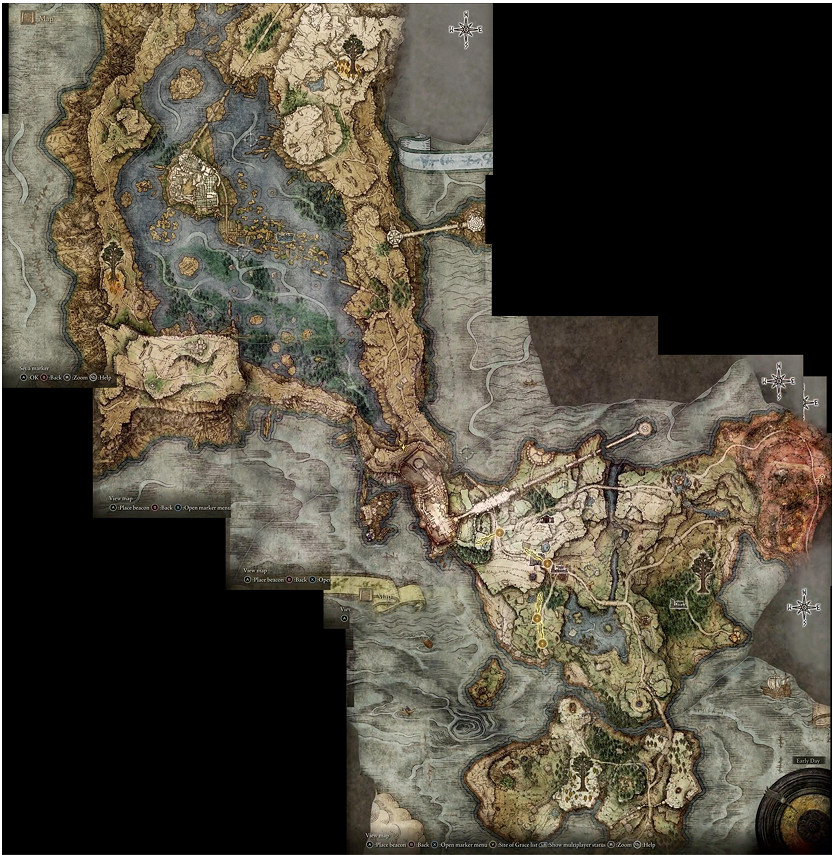 《艾爾登法環》地圖有多大？老頭環已公布位置大地圖一覽