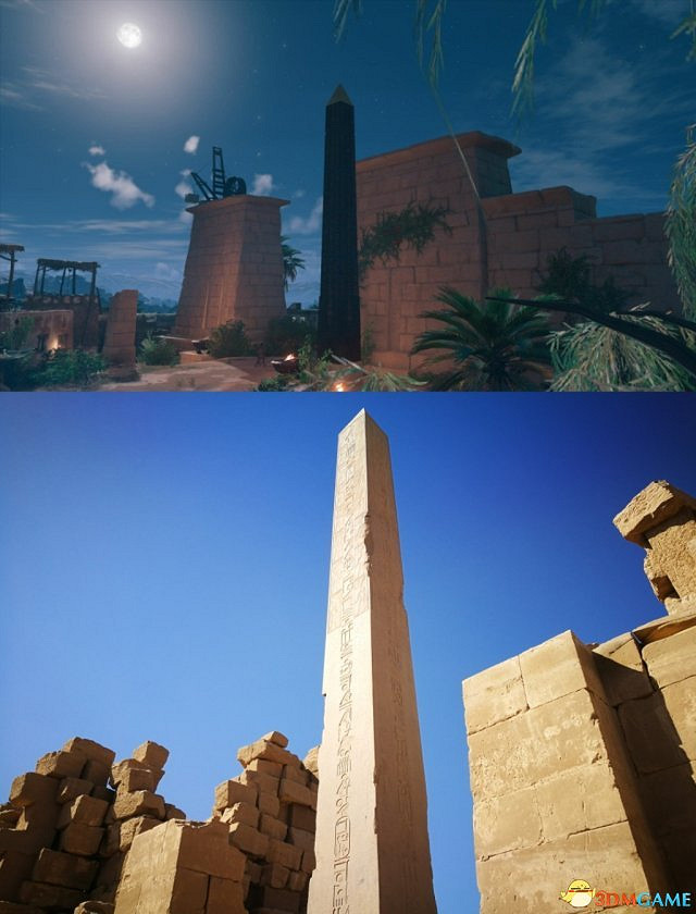 育碧分享《刺客教條:起源》與現實埃及對比照 育碧分享《刺客教條:起源》與現實埃及對比照