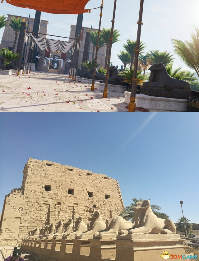 育碧分享《刺客教條:起源》與現實埃及對比照 育碧分享《刺客教條:起源》與現實埃及對比照