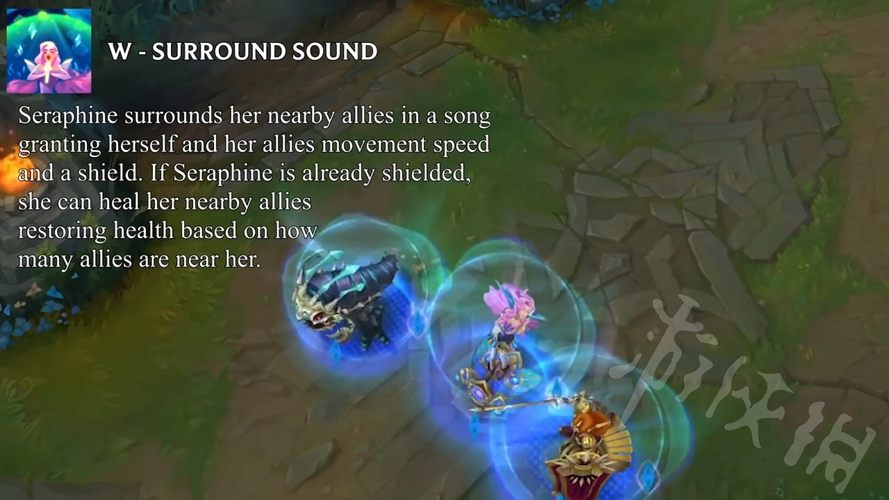 《英雄聯盟》新英雄Seraphine技能是什麽 新英雄薩勒芬妮技能介紹