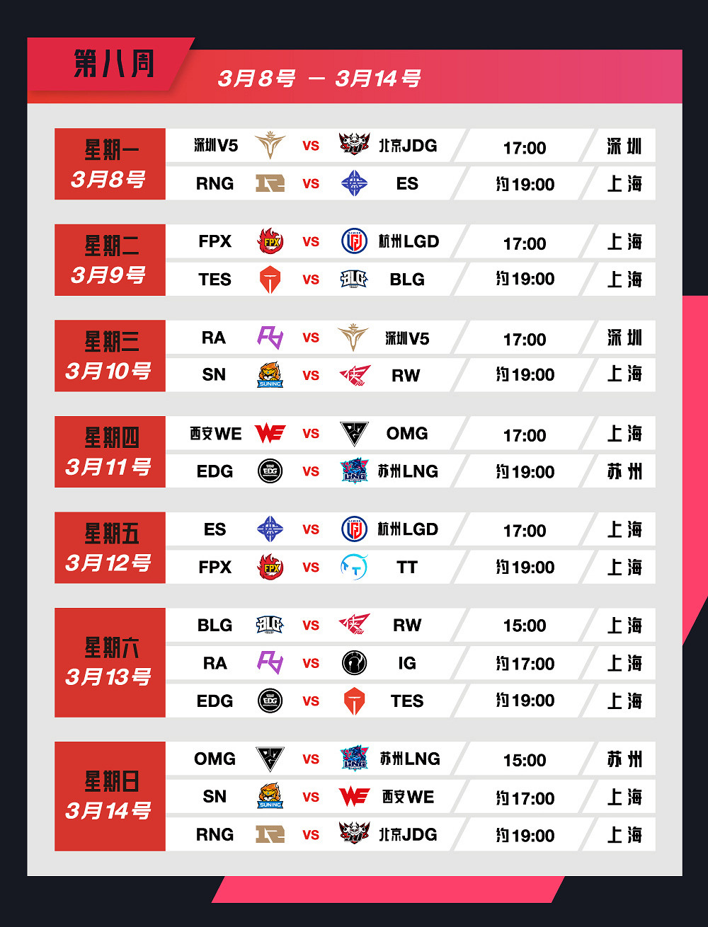 《英雄聯盟》2021春季賽3月賽程是什麽 2021春季賽3月賽程一覽 《英雄聯盟》2021春季賽3月賽程是什麽 2021春季賽3月賽程一覽