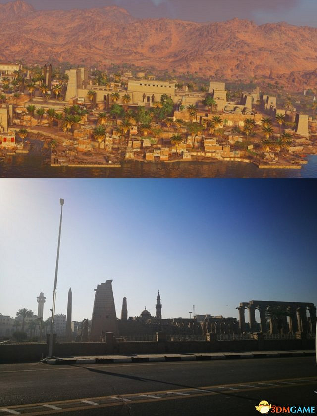 育碧分享《刺客教條:起源》與現實埃及對比照 育碧分享《刺客教條:起源》與現實埃及對比照
